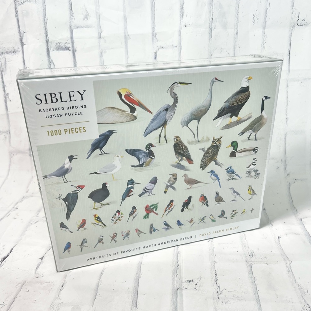 Sibley Backyard Birding 1000 Piece Jigsaw Puzzle NWT Birding Gift